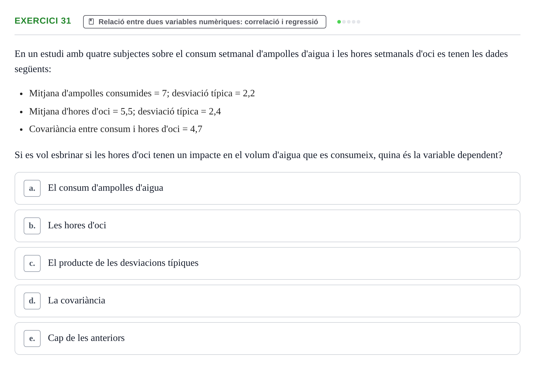 Enunciado: Problema 31 · Anàlisi de Dades UPF Avaluació continuada: Test en classe 3 (Permutacions 1 a 5)