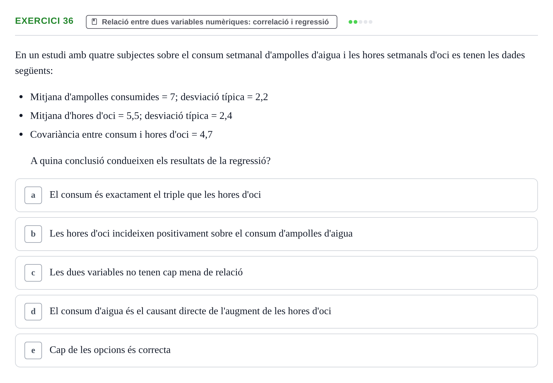 Enunciado: Problema 36 · Anàlisi de Dades UPF Avaluació continuada: Test en classe 3 (Permutacions 1 a 5)