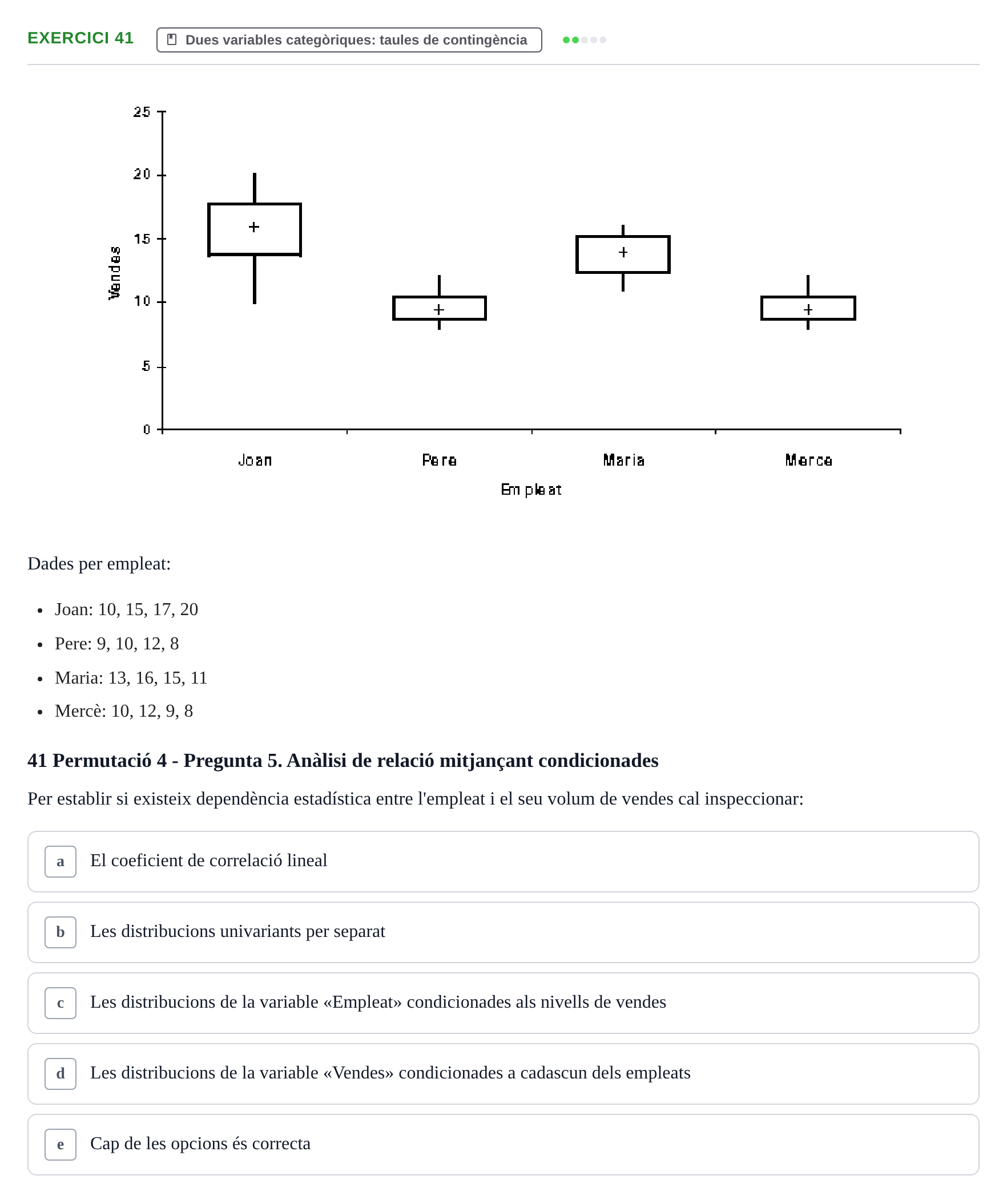 Enunciado: Problema 41 · Anàlisi de Dades UPF Avaluació continuada: Test en classe 3 (Permutacions 1 a 5)