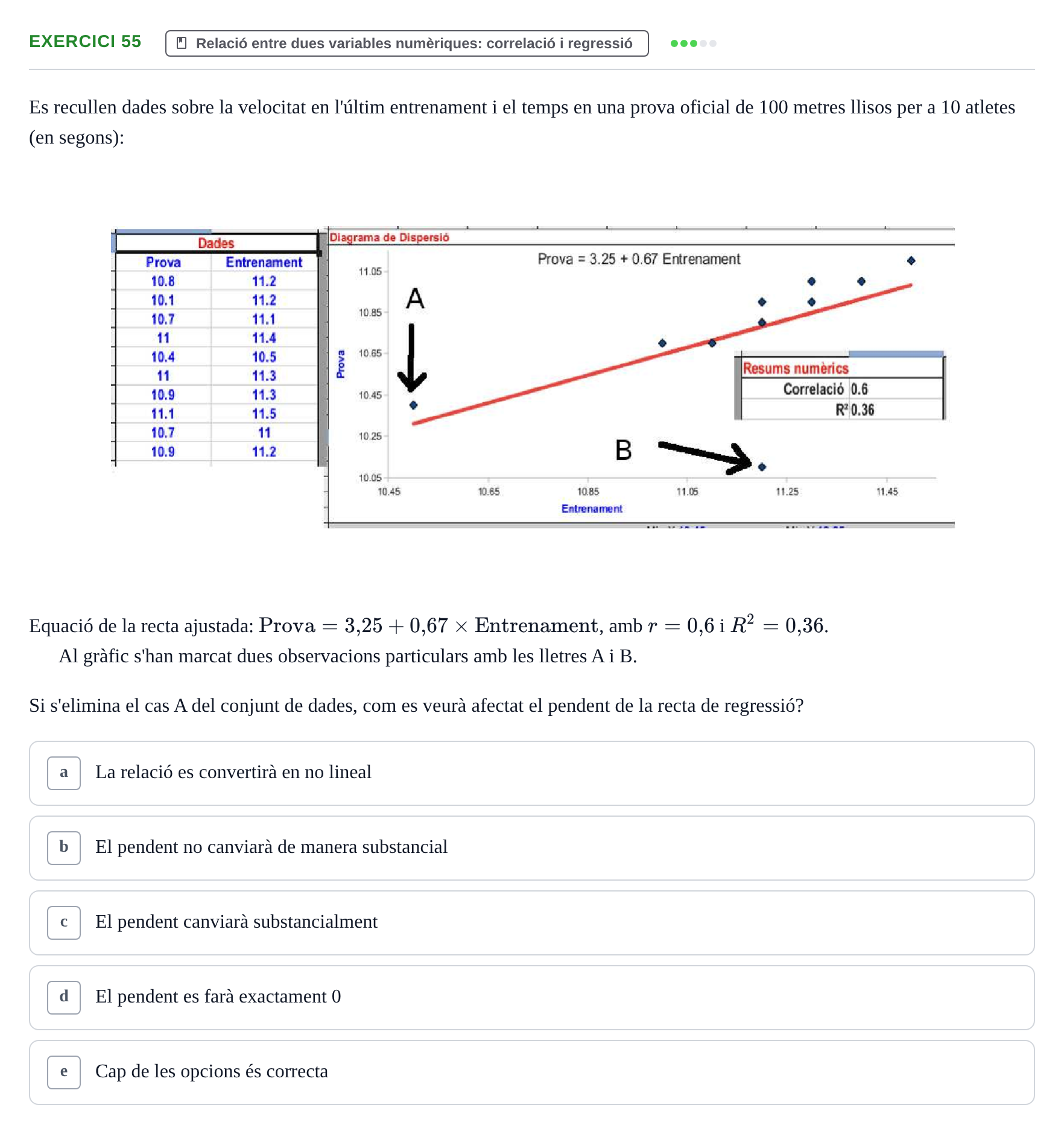 Enunciado: Problema 55 · Anàlisi de Dades UPF Avaluació continuada: Test en classe 3 (Permutacions 1 a 5)