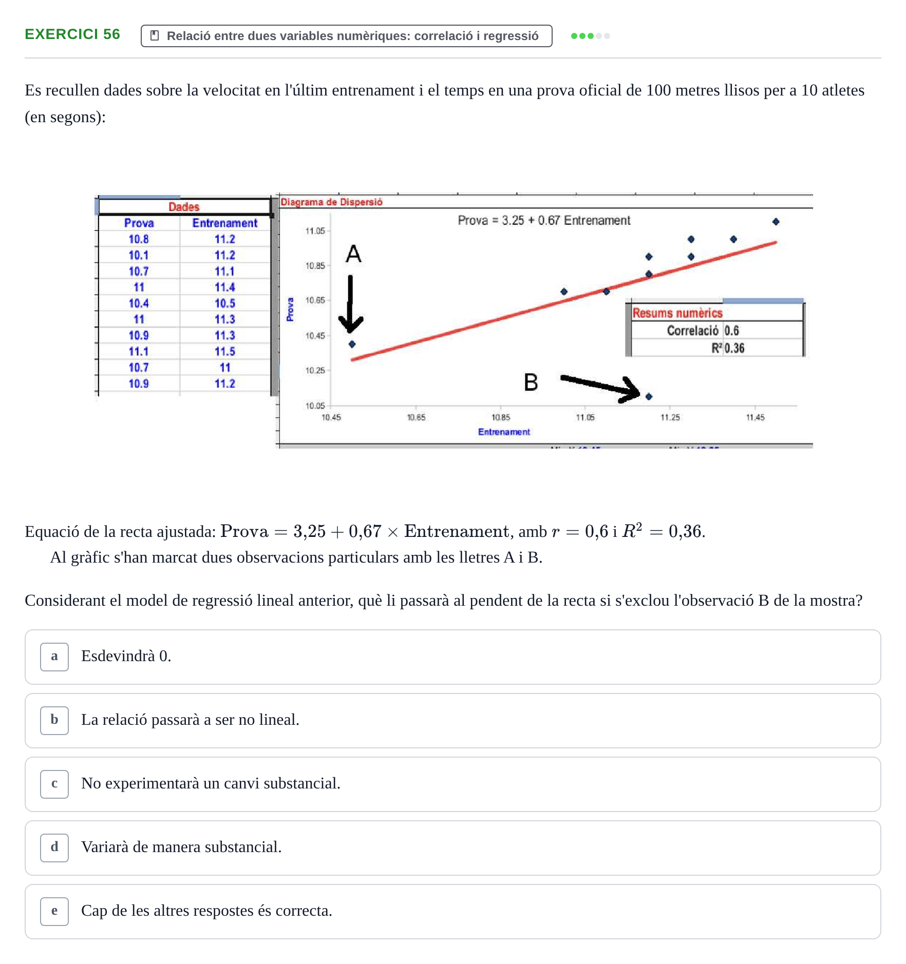 Enunciado: Problema 56 · Anàlisi de Dades UPF Avaluació continuada: Test en classe 3 (Permutacions 1 a 5)