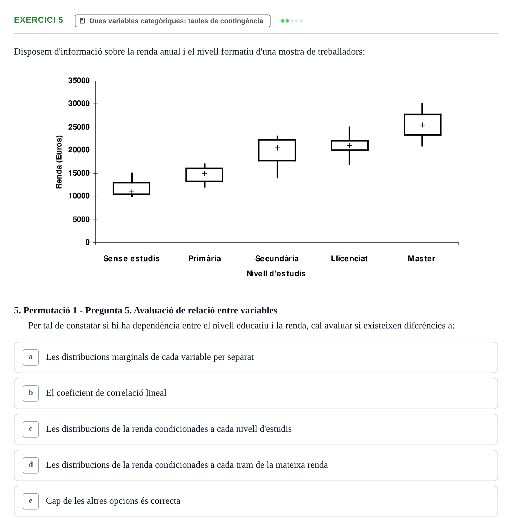 Enunciado: Problema 5 · Anàlisi de Dades UPF Avaluació continuada: Test en classe 3 (Permutacions 1 a 5)