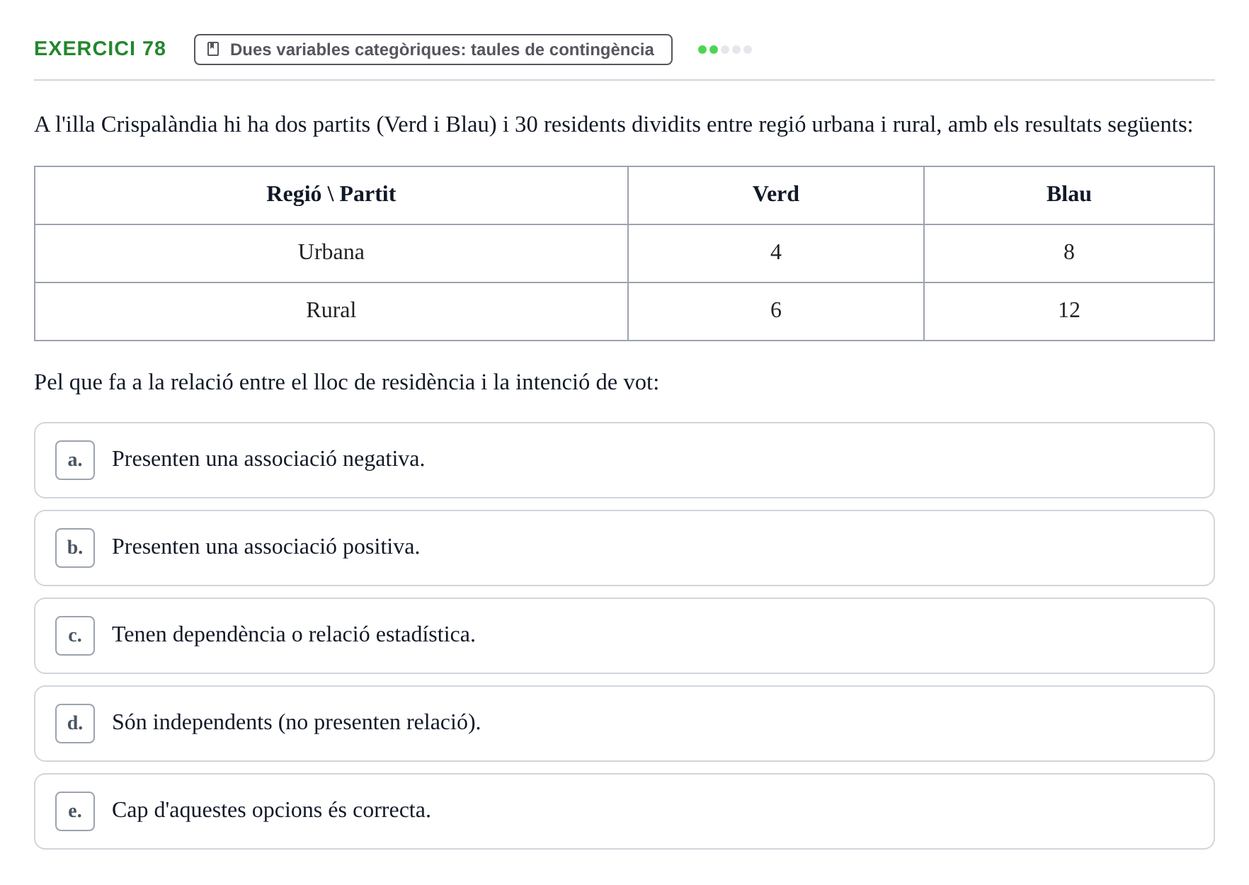 Enunciado: Problema 78 · Anàlisi de Dades UPF Avaluació continuada: Test en classe 3 (Permutacions 1 a 5)