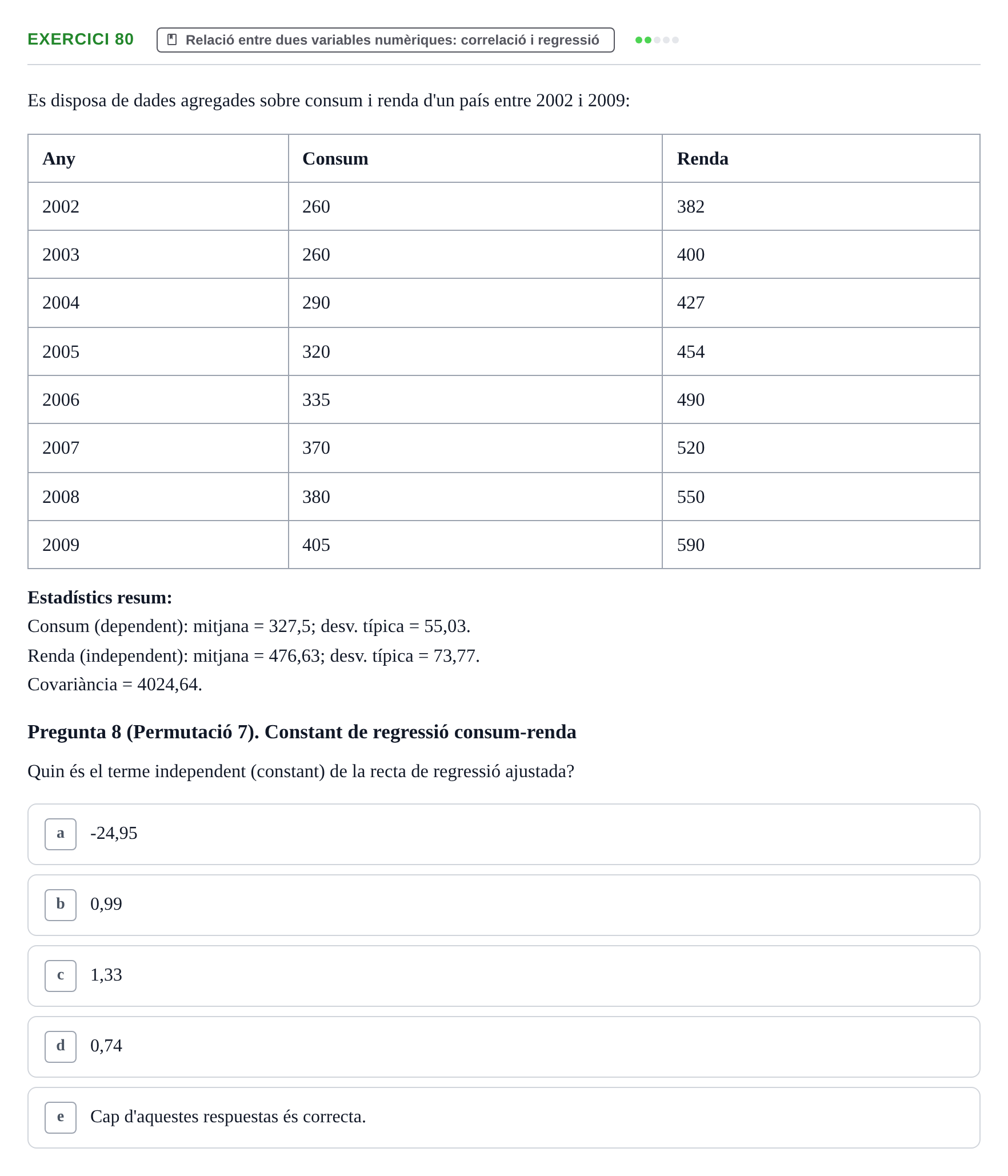 Enunciado: Problema 80 · Anàlisi de Dades UPF Avaluació continuada: Test en classe 3 (Permutacions 1 a 5)