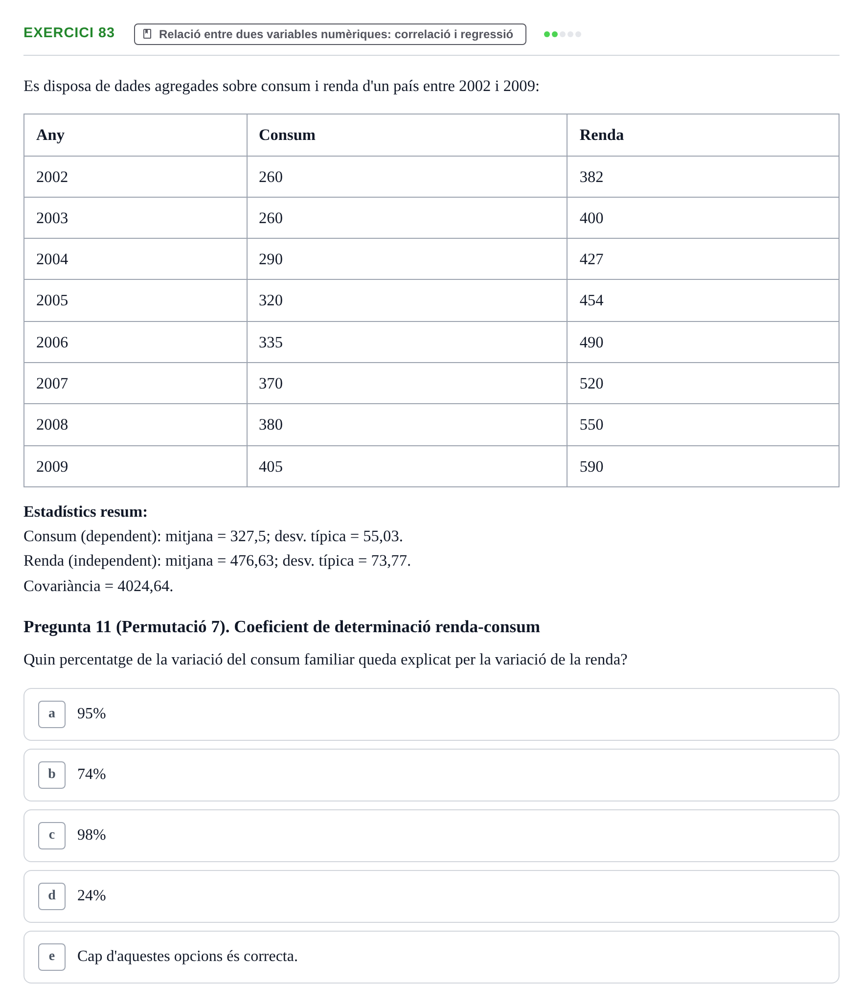 Enunciado: Problema 83 · Anàlisi de Dades UPF Avaluació continuada: Test en classe 3 (Permutacions 1 a 5)
