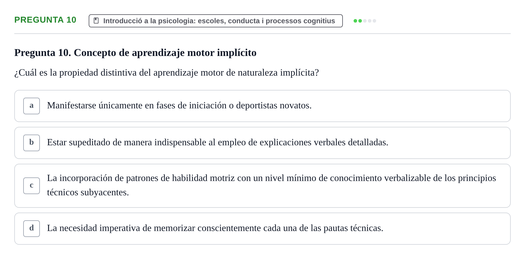 Enunciado: Pregunta 10