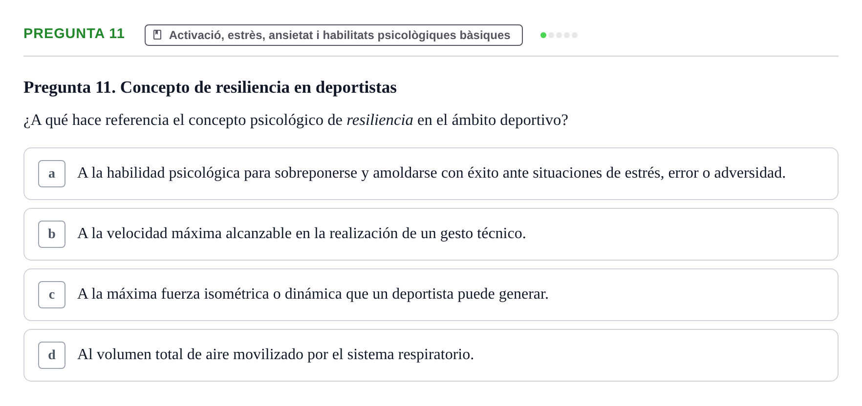 Enunciado: Pregunta 11