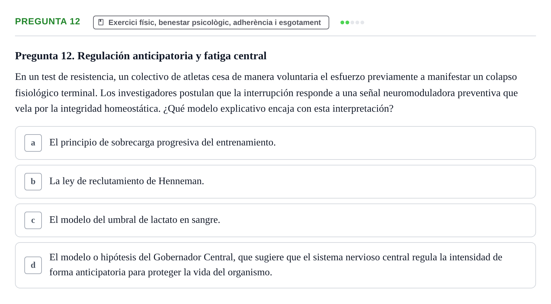Enunciado: Pregunta 12