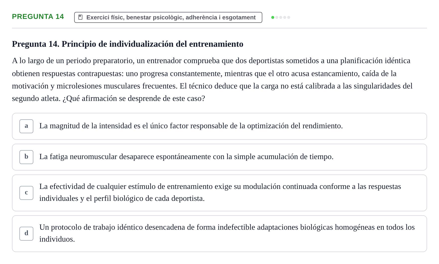 Enunciado: Pregunta 14