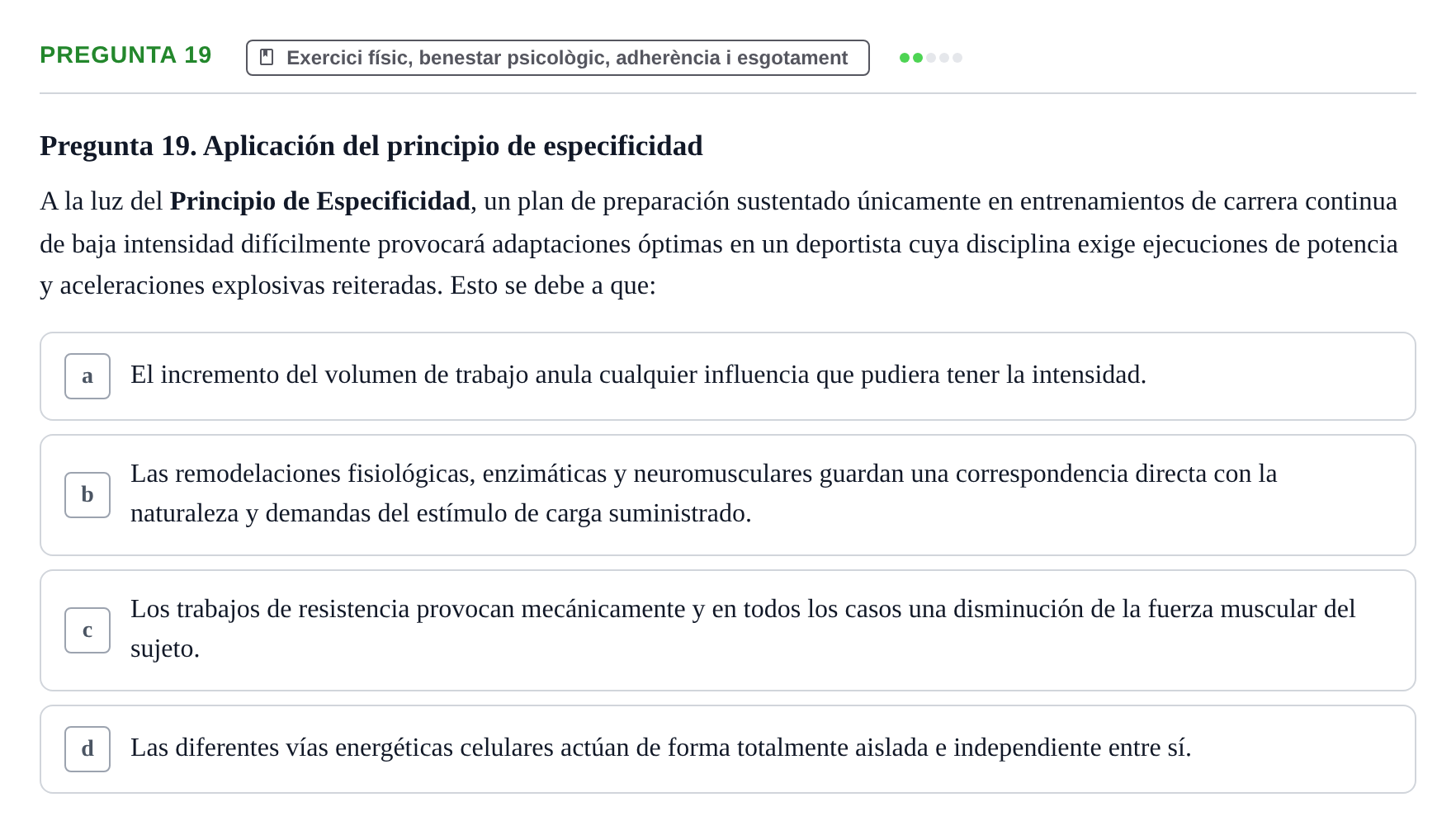 Enunciado: Pregunta 19