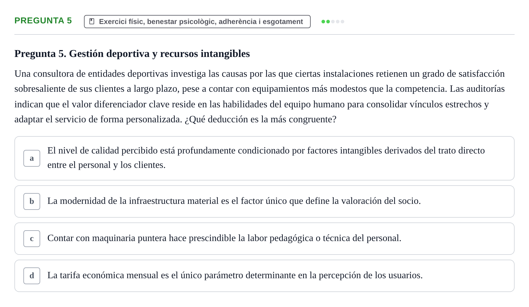 Enunciado: Pregunta 5