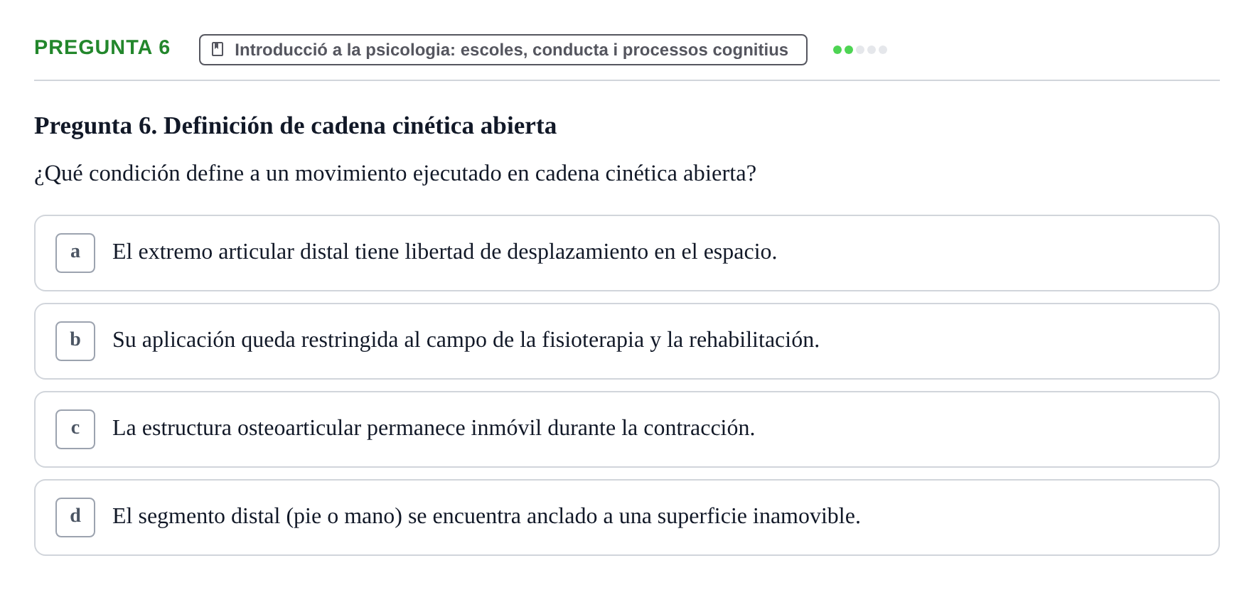 Enunciado: Pregunta 6