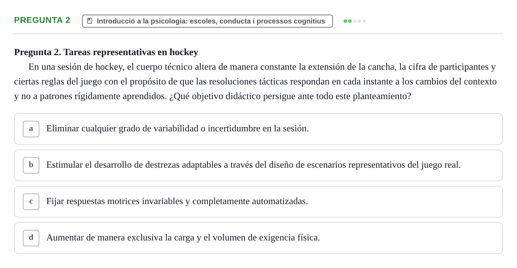 Enunciado: Pregunta 2