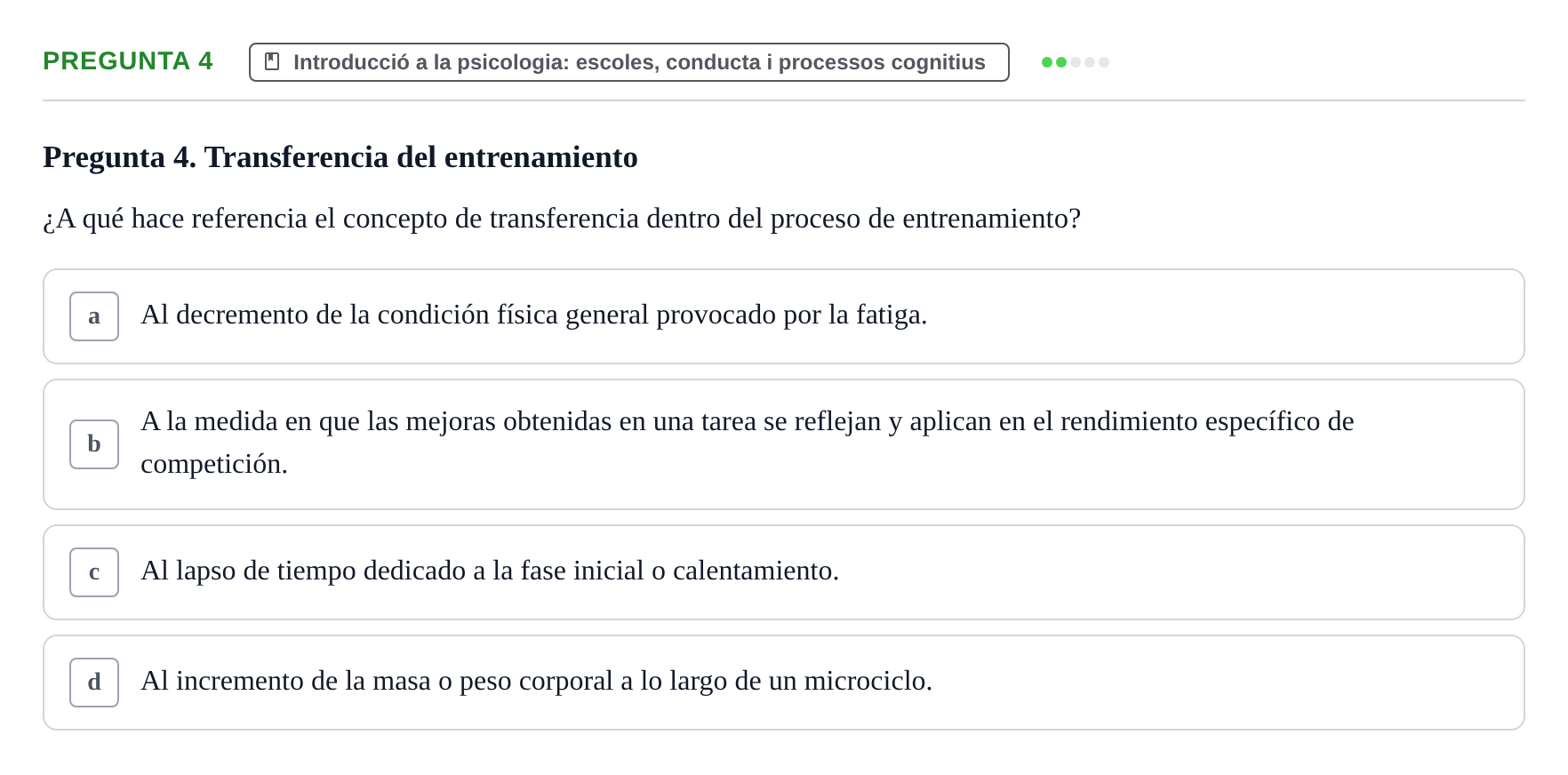 Enunciado: Pregunta 4