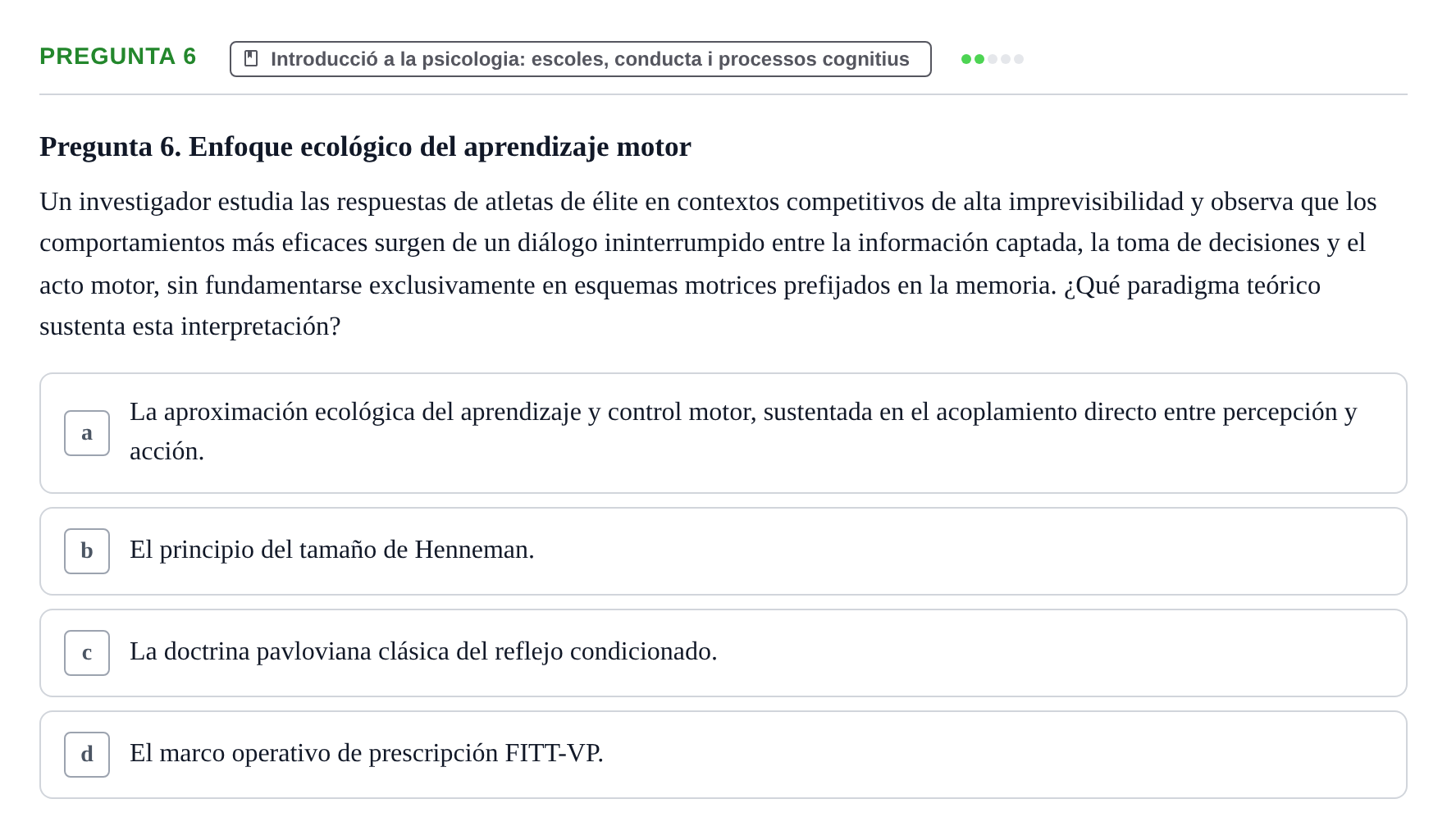 Enunciado: Pregunta 6