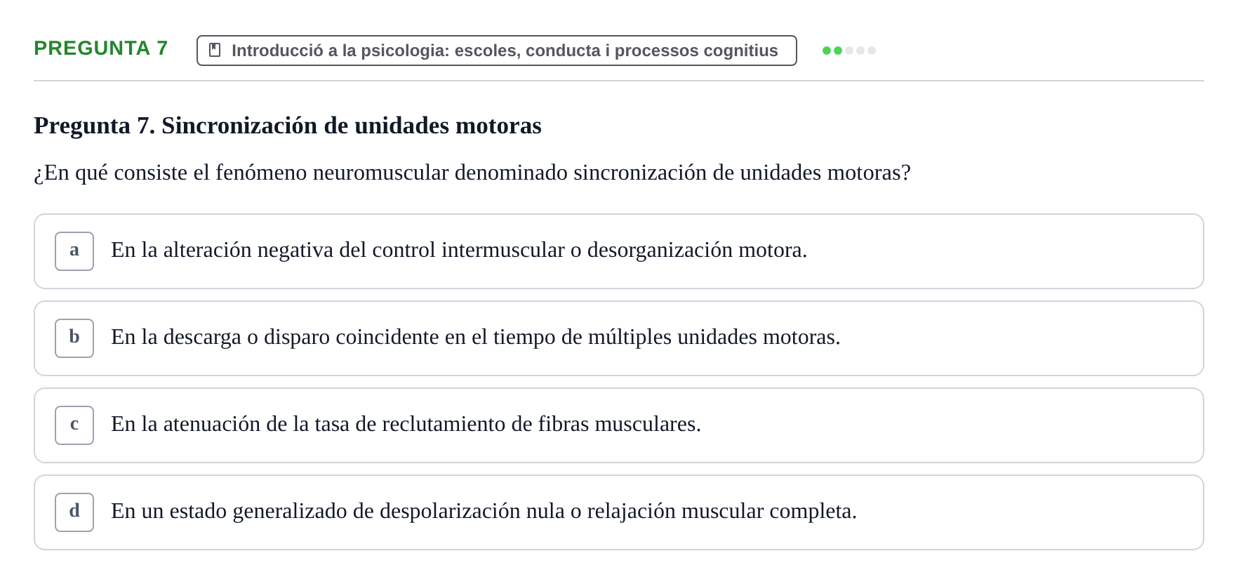 Enunciado: Pregunta 7