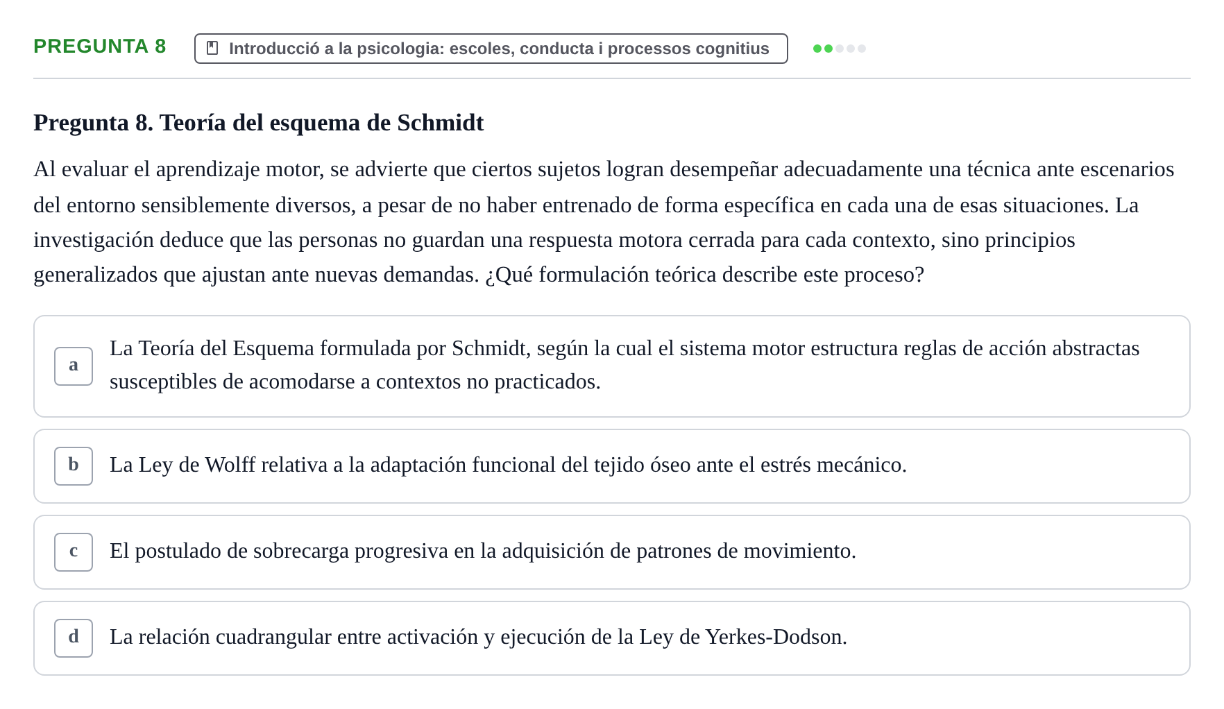 Enunciado: Pregunta 8