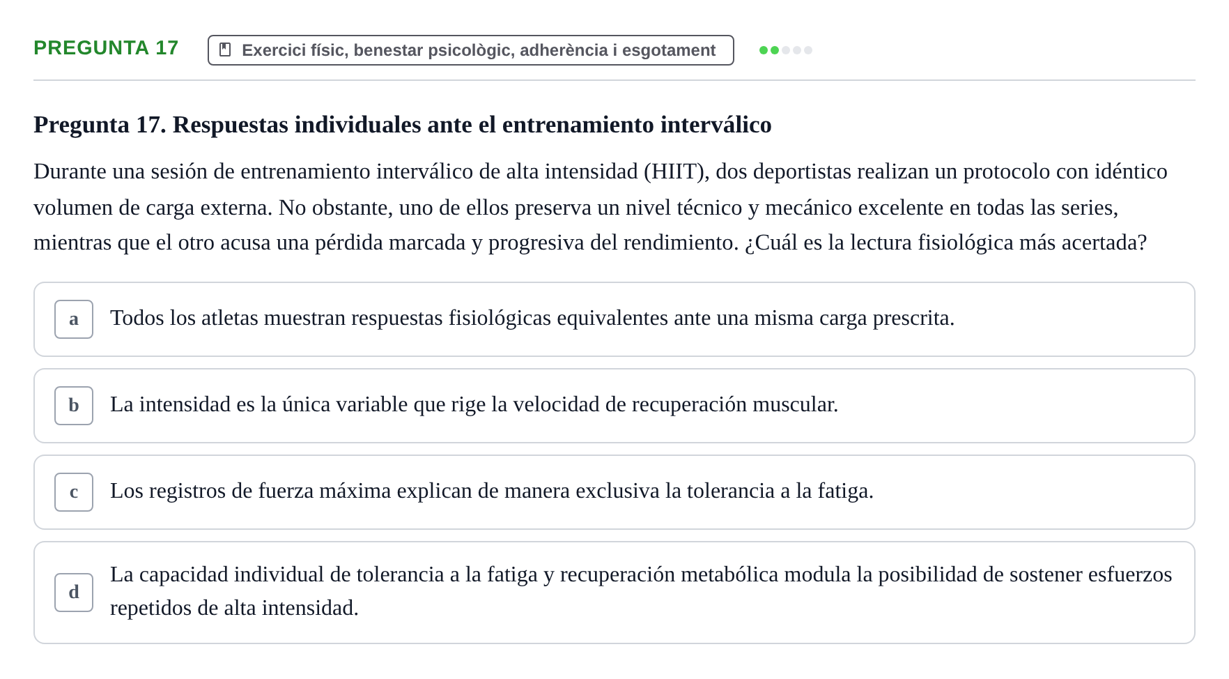 Enunciado: Pregunta 17