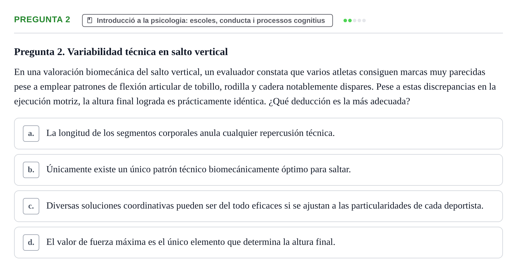 Enunciado: Pregunta 2