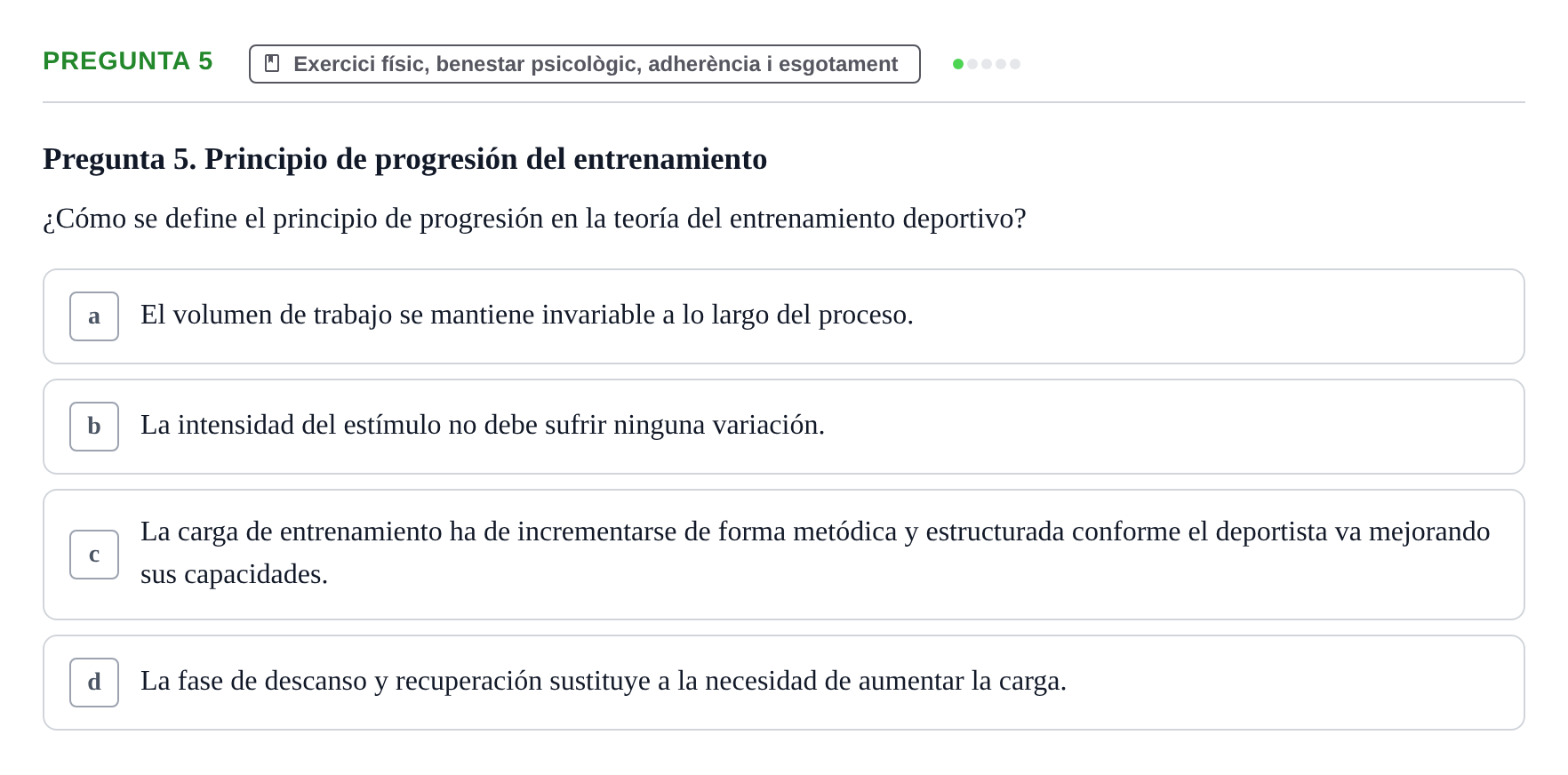 Enunciado: Pregunta 5