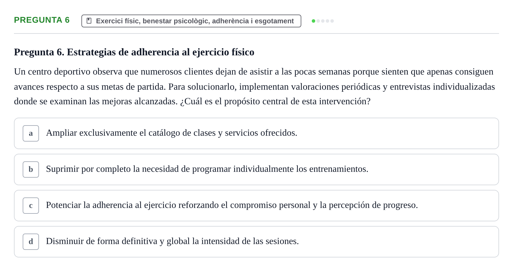 Enunciado: Pregunta 6