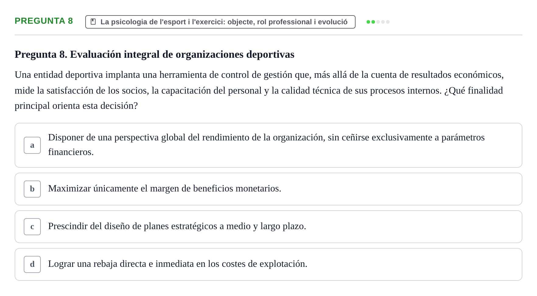 Enunciado: Pregunta 8