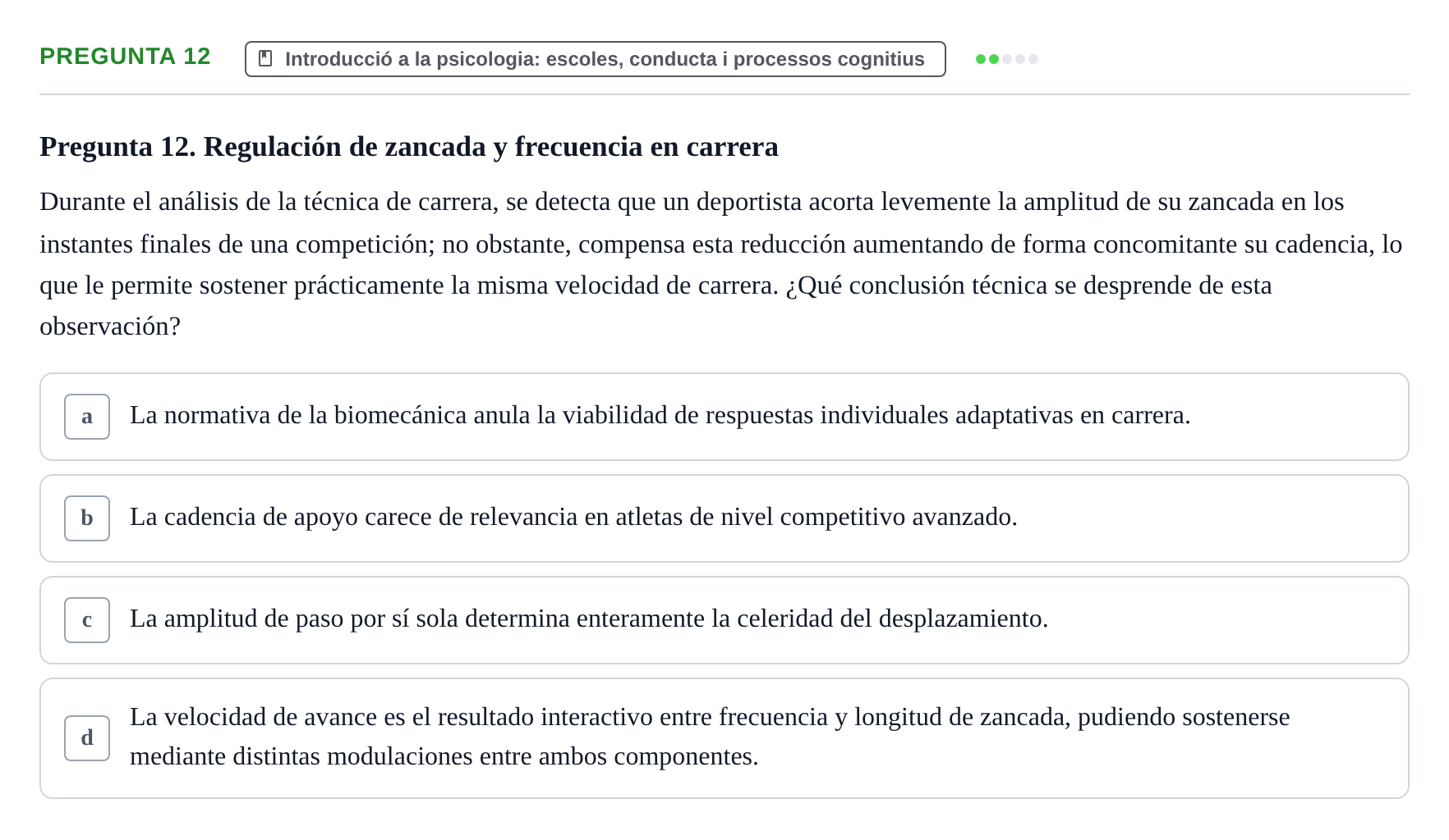 Enunciado: Pregunta 12