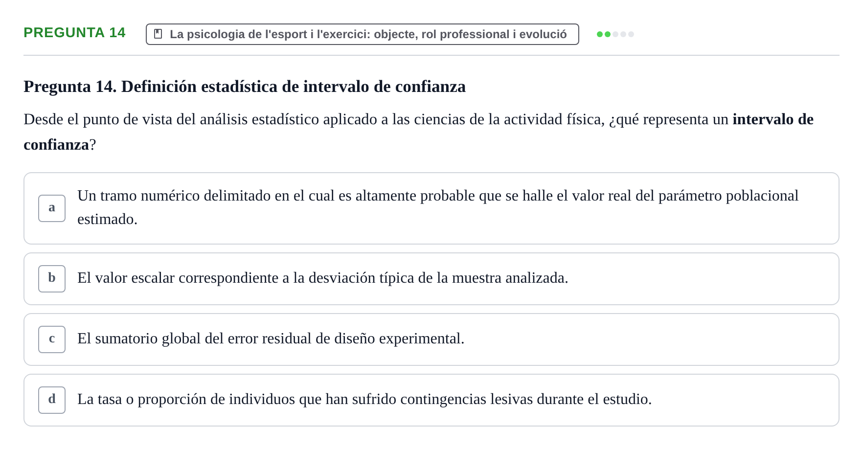 Enunciado: Pregunta 14