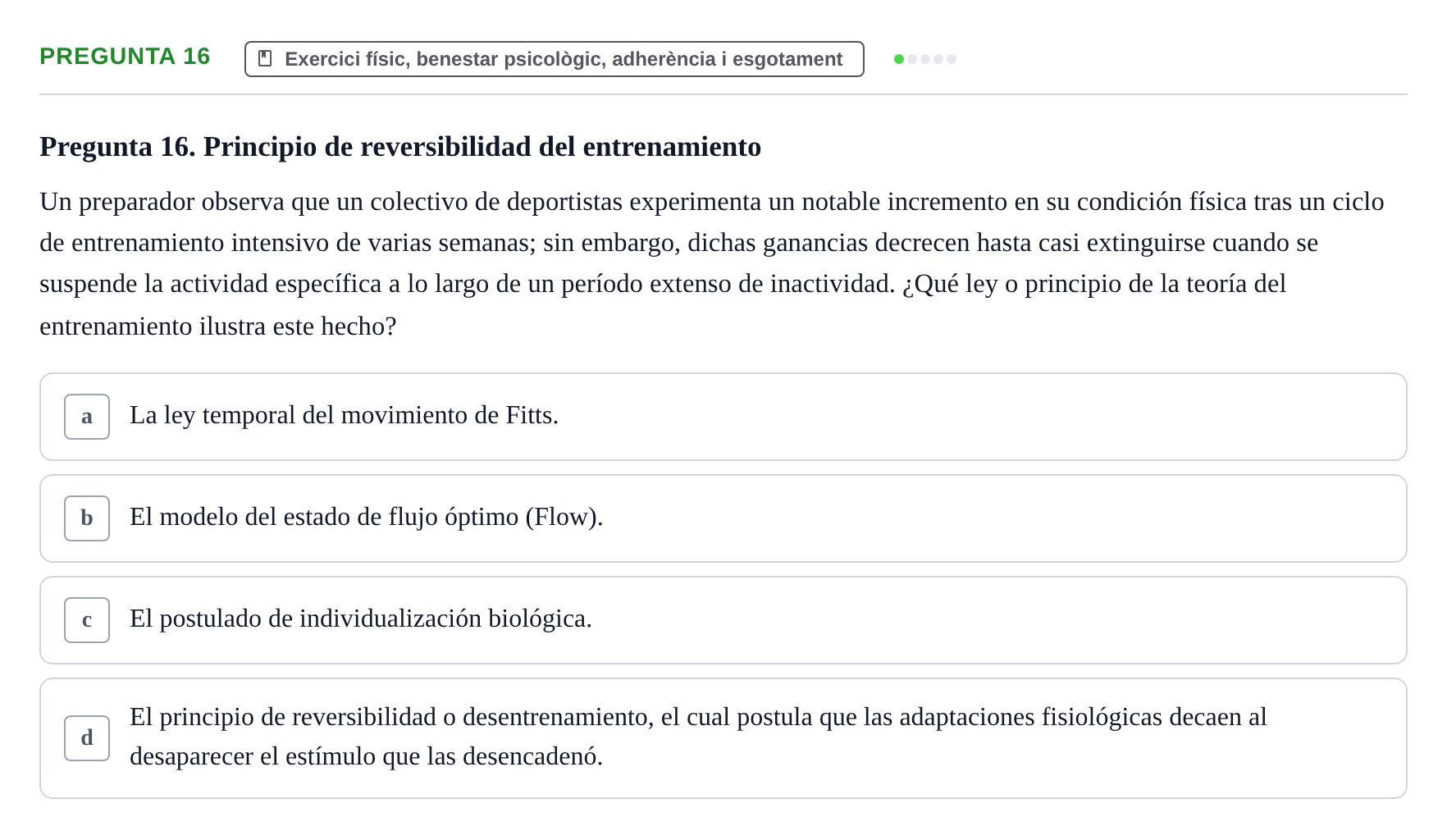 Enunciado: Pregunta 16