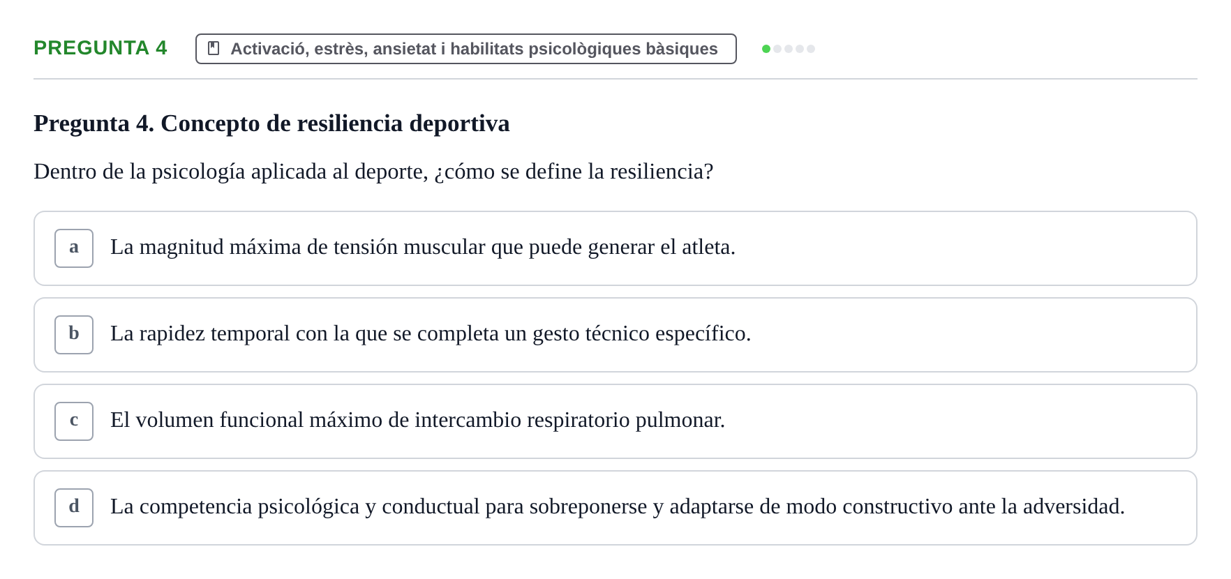 Enunciado: Pregunta 4