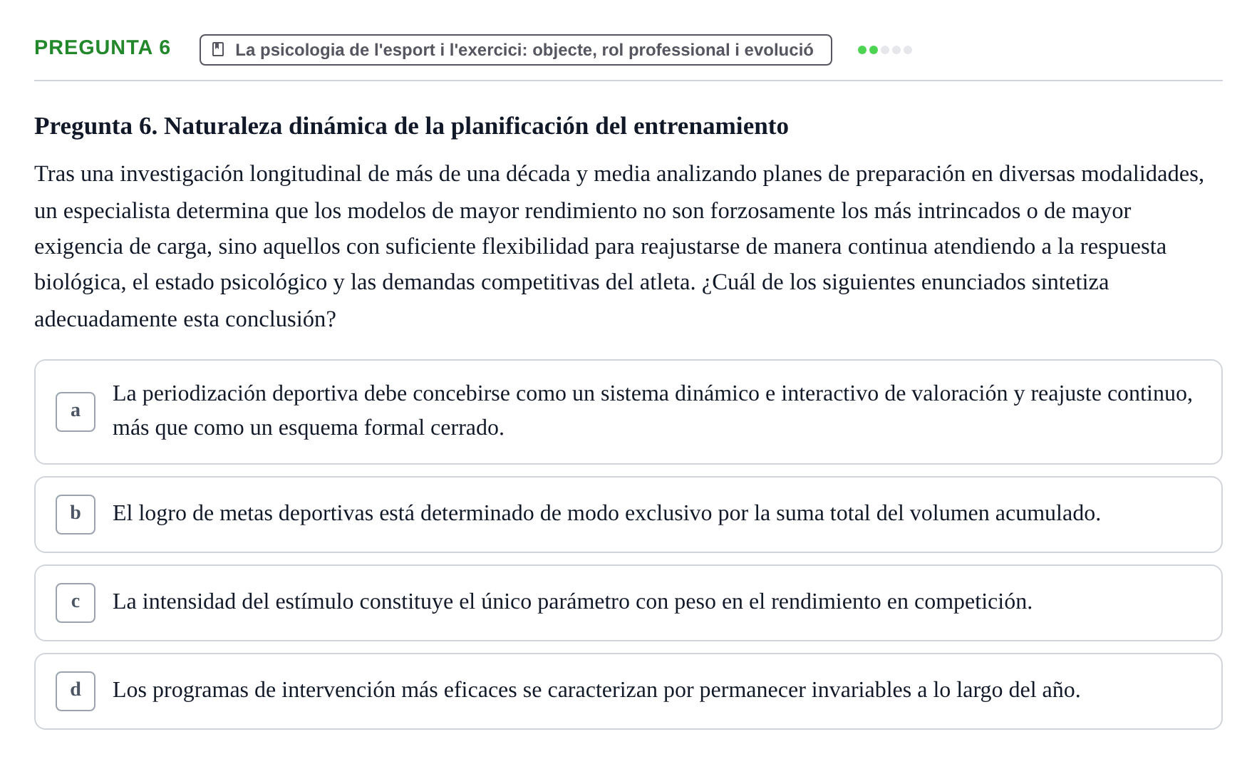 Enunciado: Pregunta 6