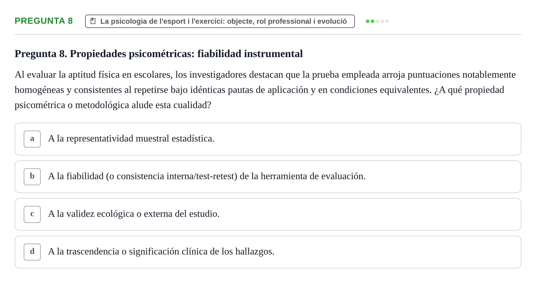 Enunciado: Pregunta 8