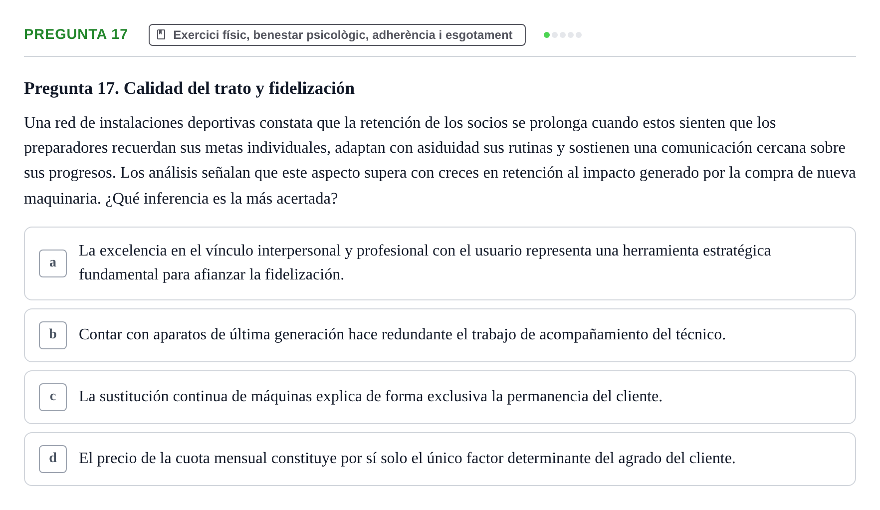 Enunciado: Pregunta 17