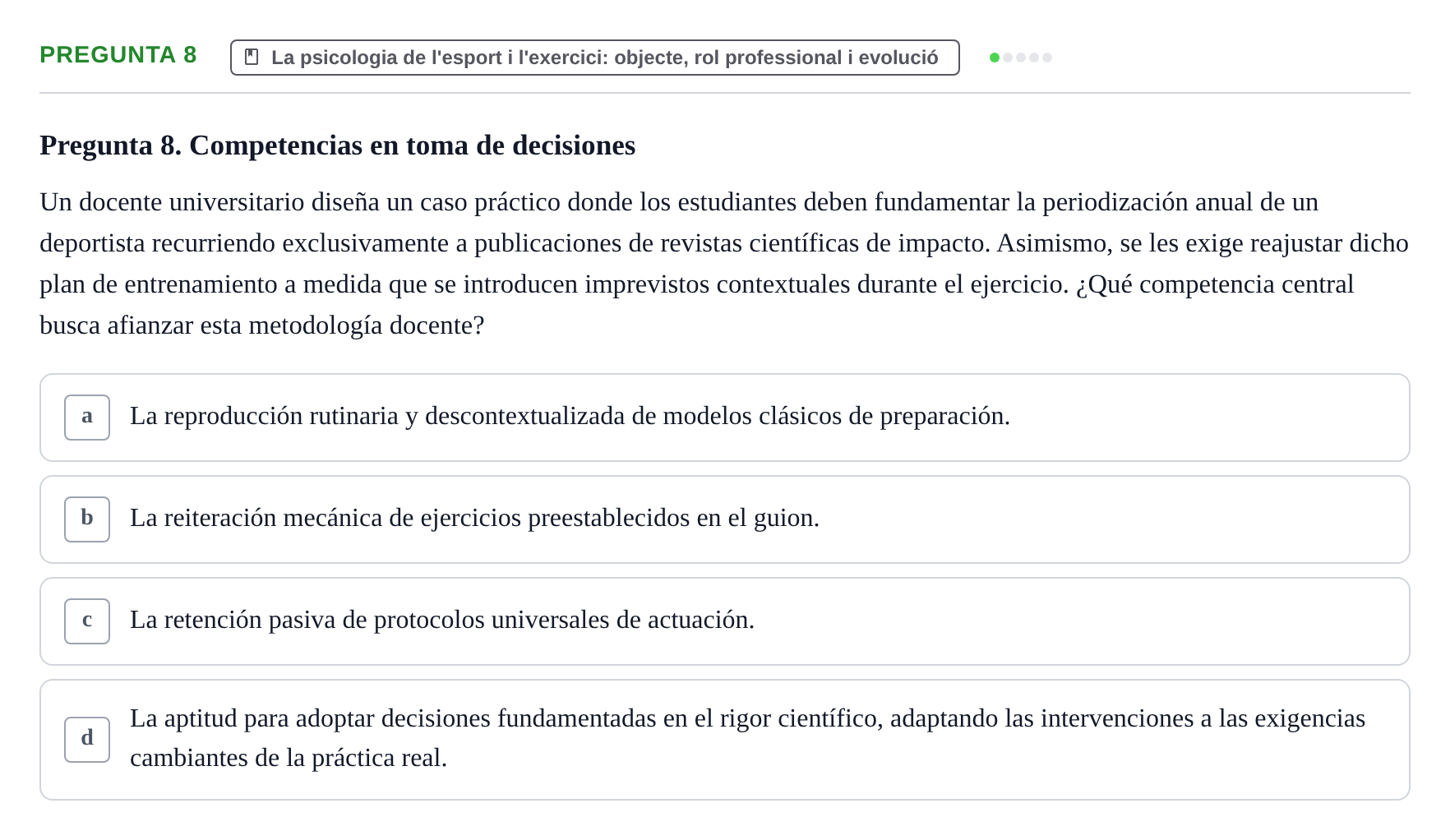 Enunciado: Pregunta 8