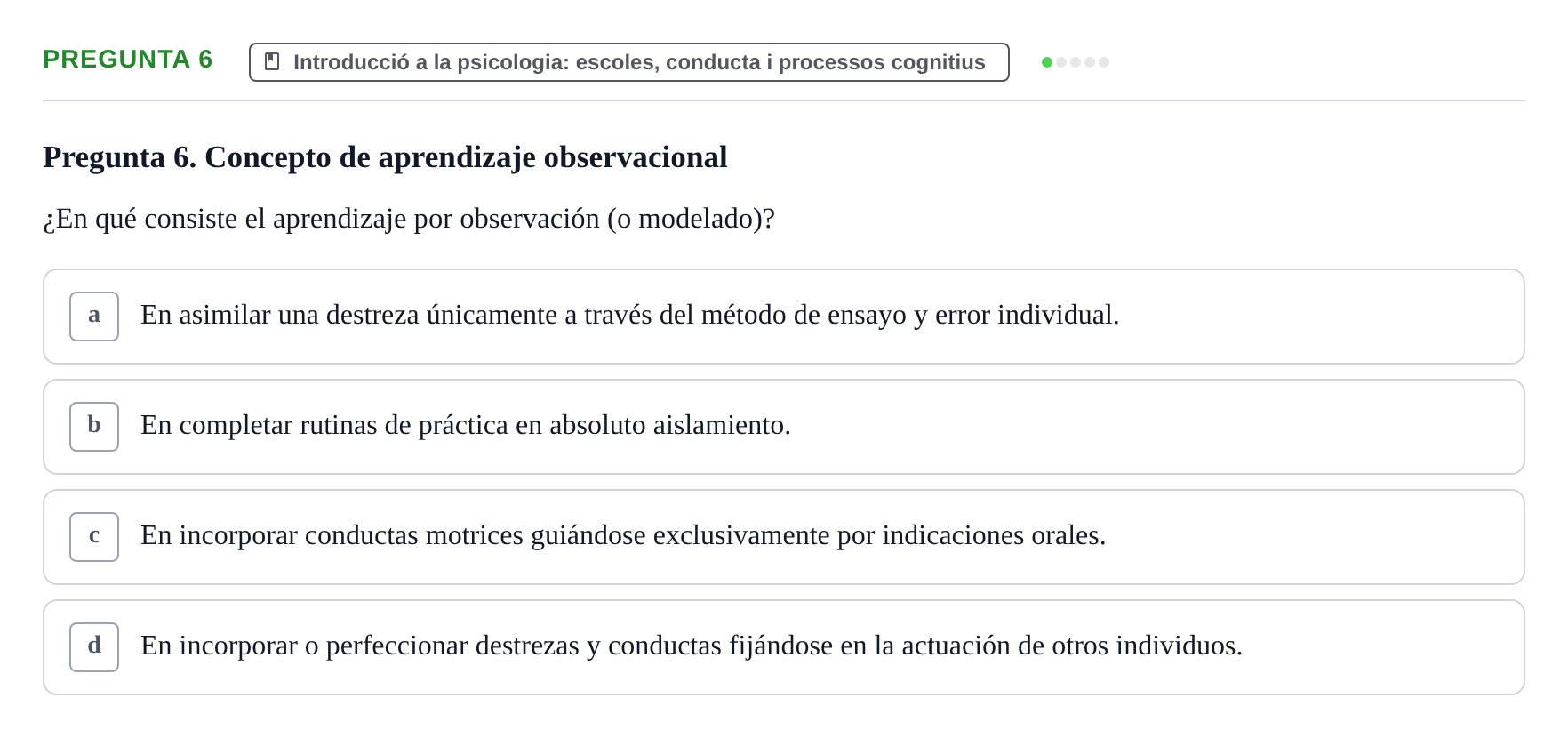 Enunciado: Pregunta 6
