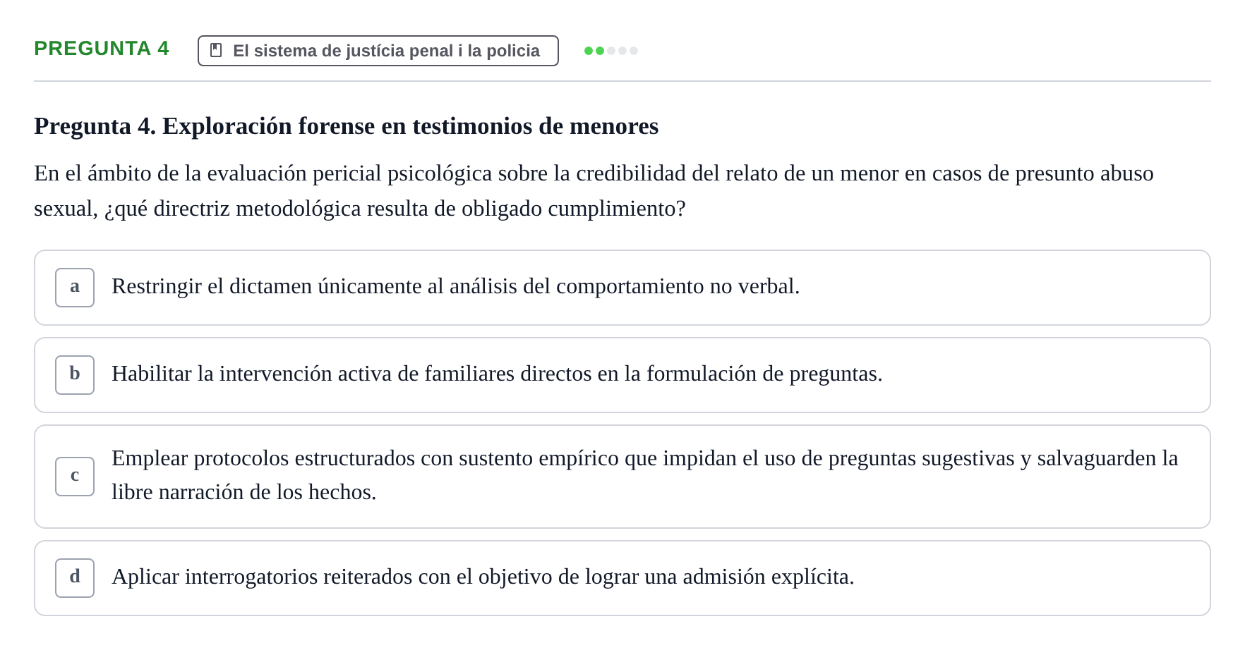 Enunciado: Pregunta 4