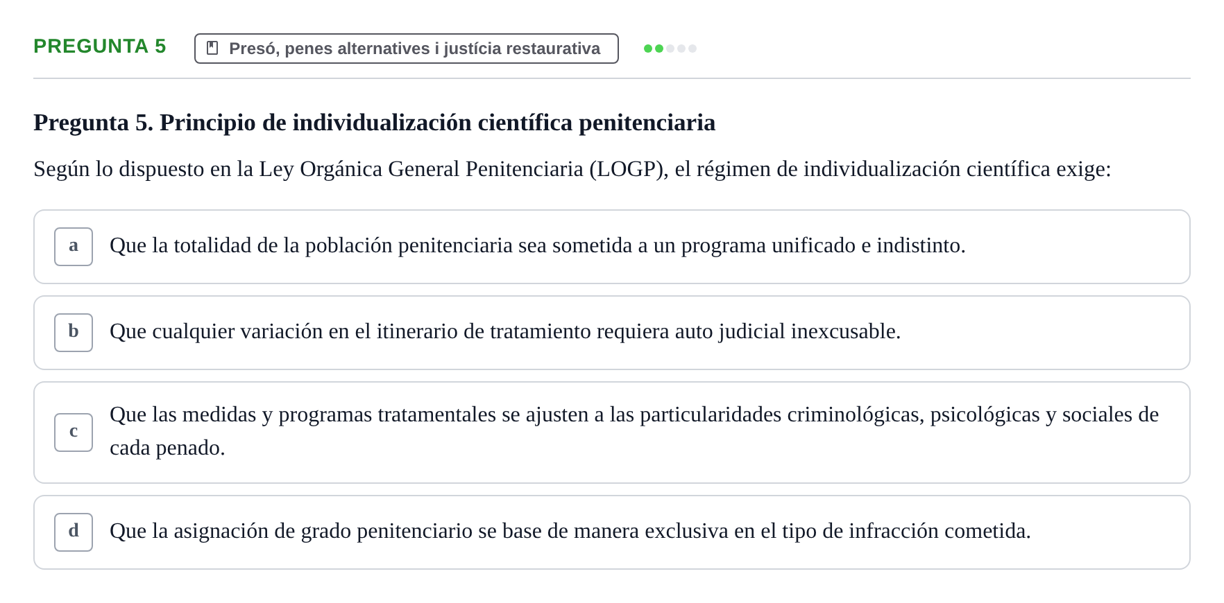 Enunciado: Pregunta 5