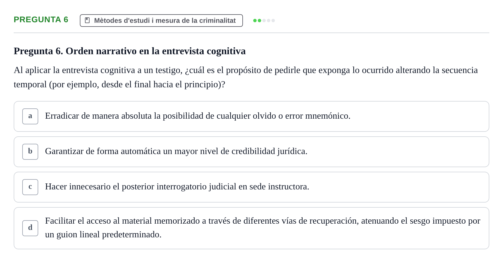 Enunciado: Pregunta 6