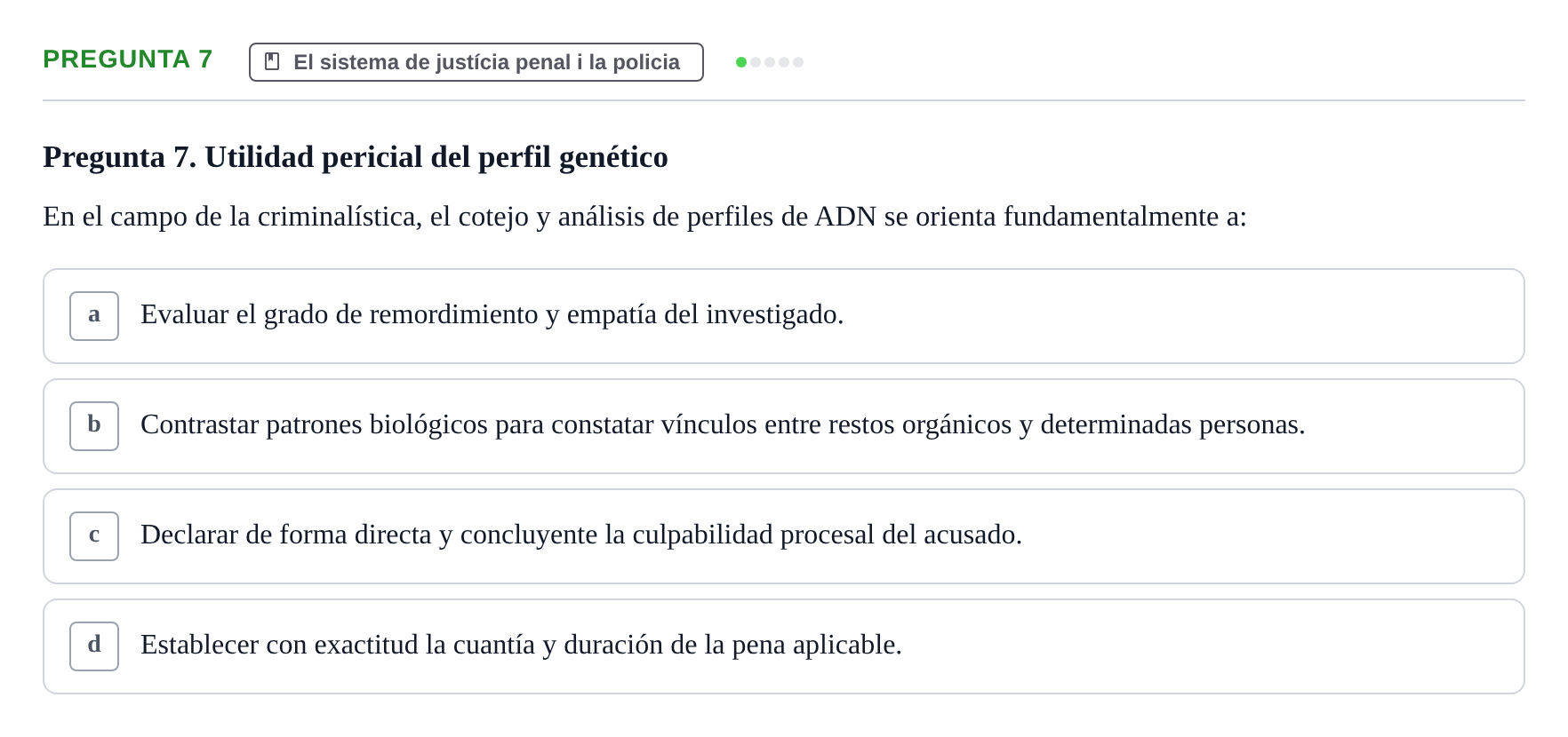 Enunciado: Pregunta 7