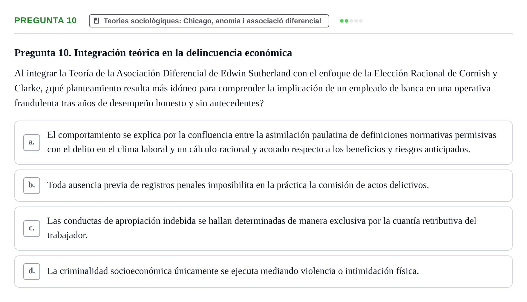 Enunciado: Pregunta 10