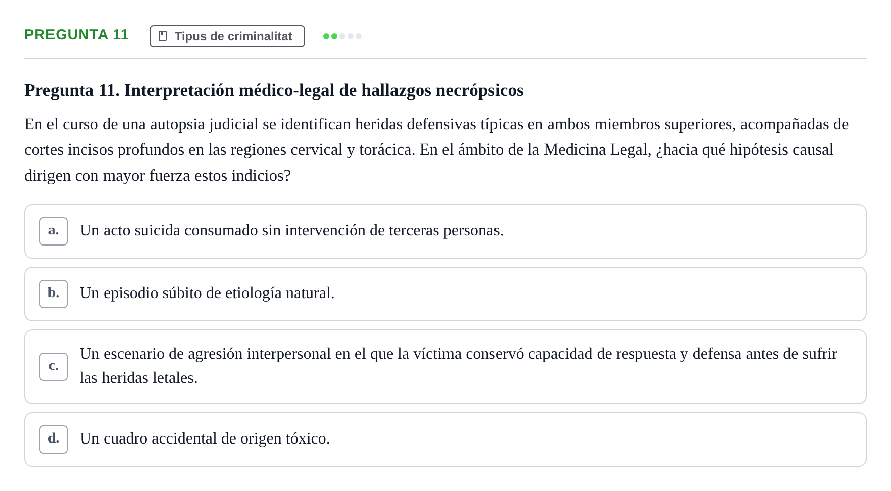Enunciado: Pregunta 11