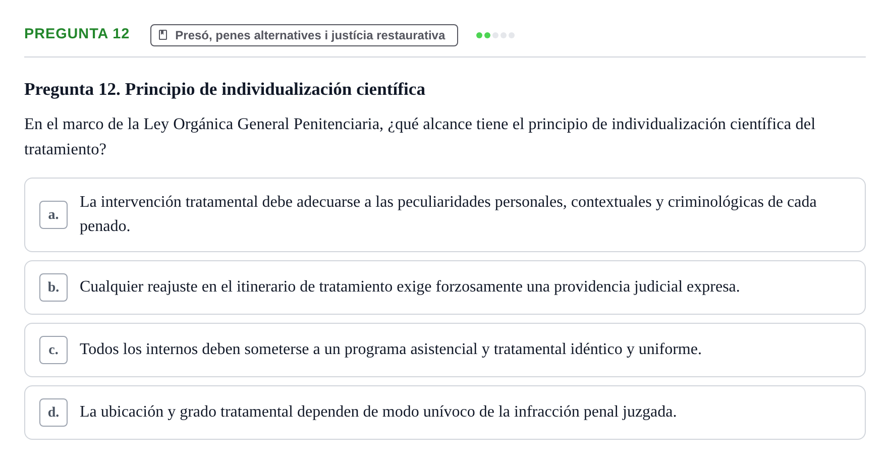 Enunciado: Pregunta 12