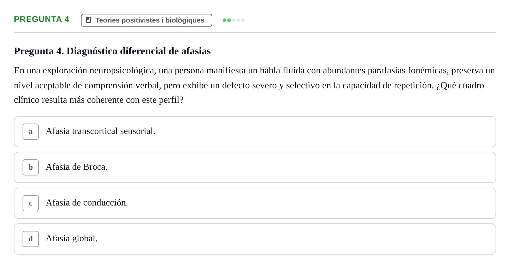 Enunciado: Pregunta 4