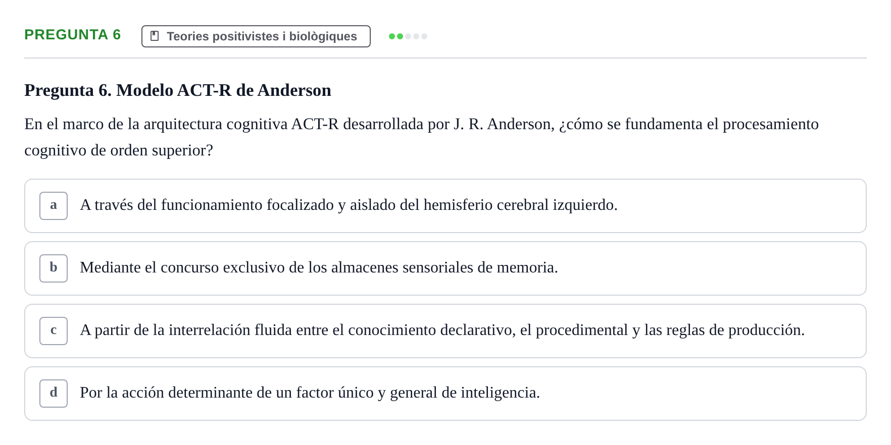 Enunciado: Pregunta 6