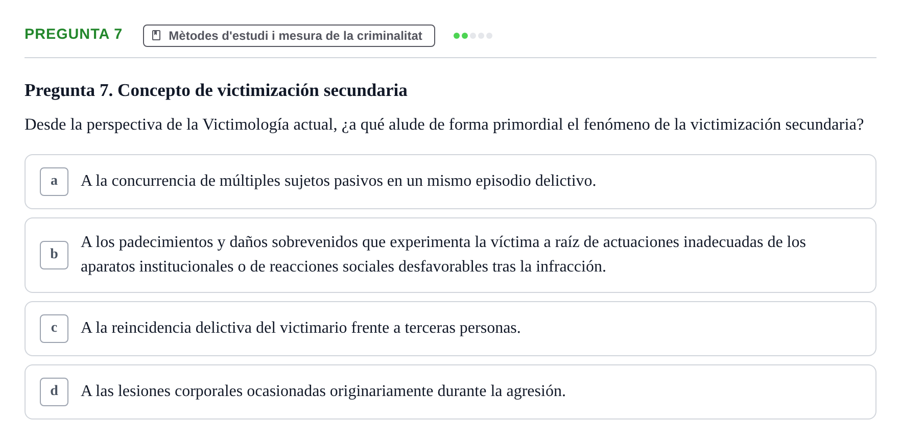 Enunciado: Pregunta 7