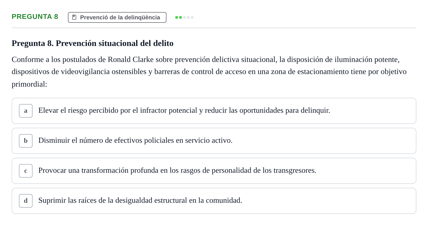 Enunciado: Pregunta 8
