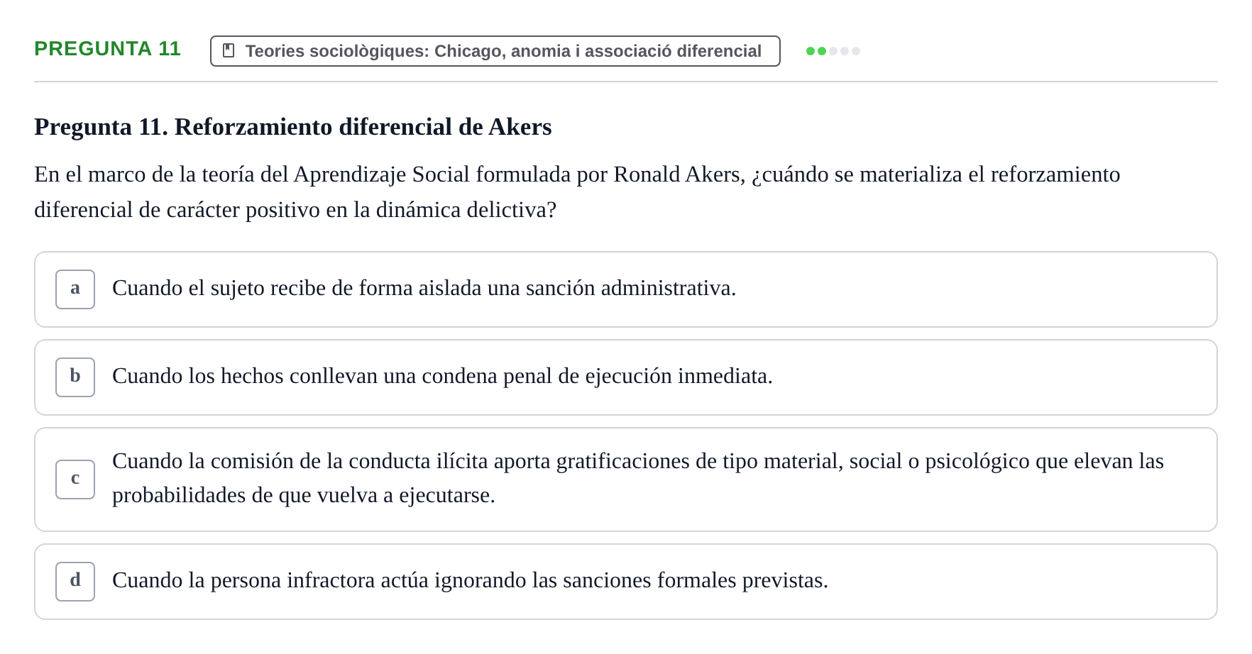 Enunciado: Pregunta 11