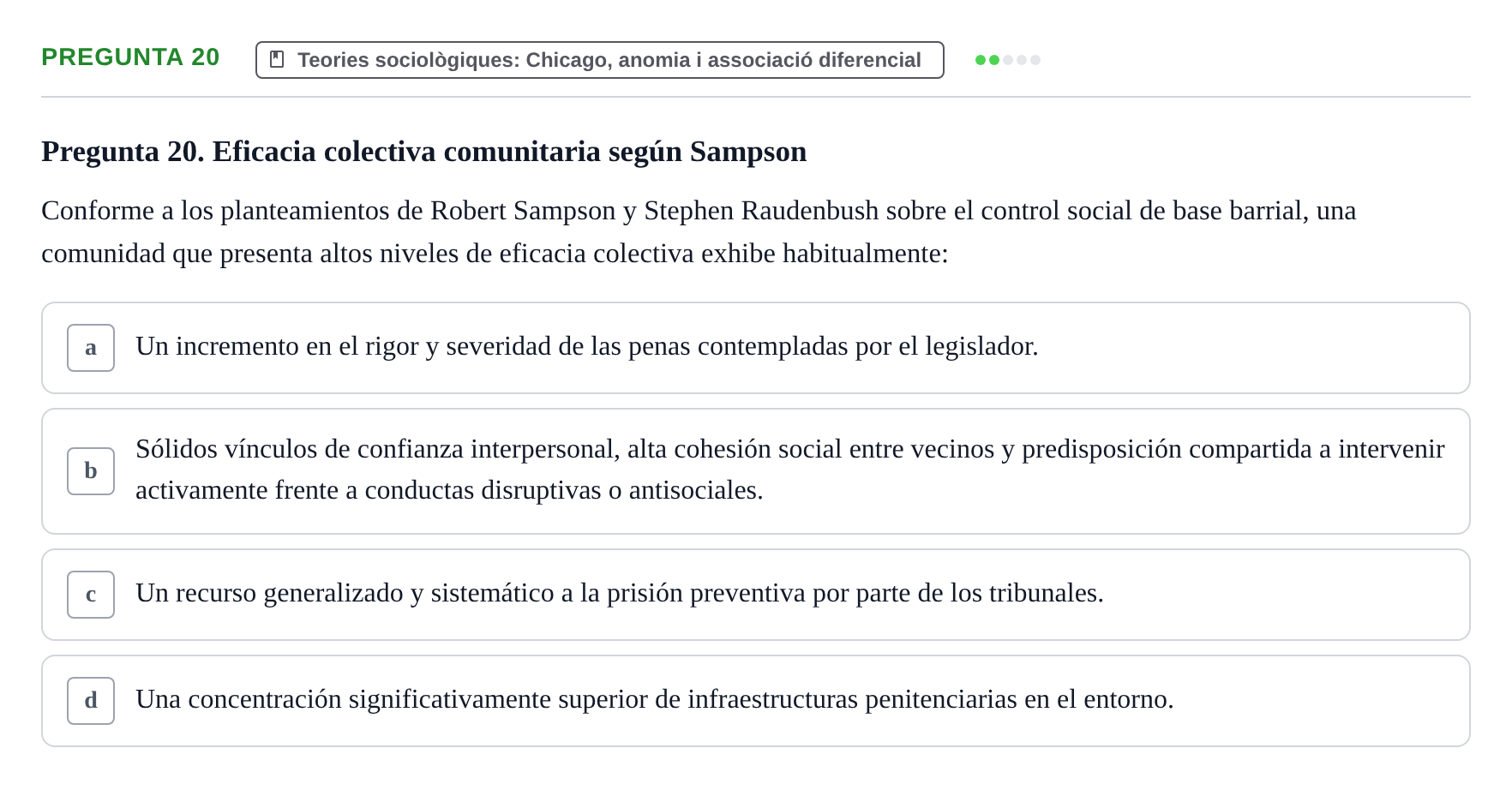 Enunciado: Pregunta 20