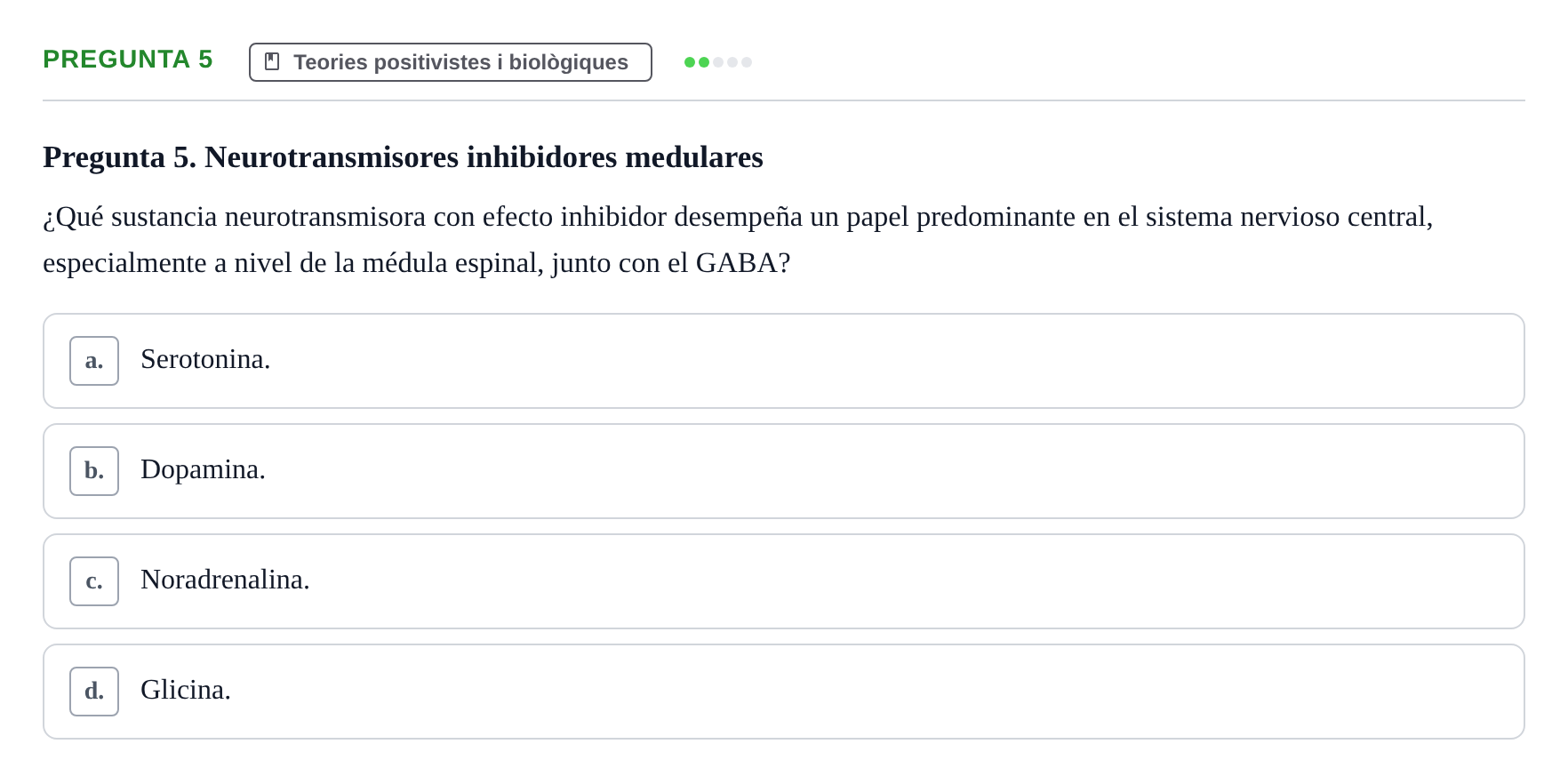 Enunciado: Pregunta 5