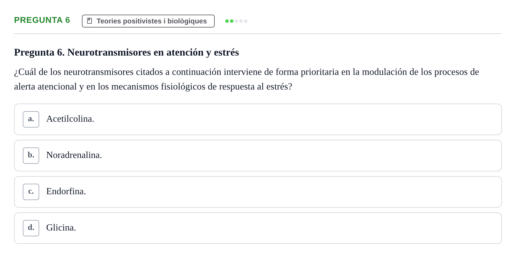 Enunciado: Pregunta 6